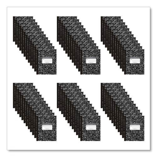 Notebooks & Pads | Roaring Spring 77505 10 in. x 8 in. Sheets Flexible Composition Notebook - Black Marble Cover (72/Carton) image number 0