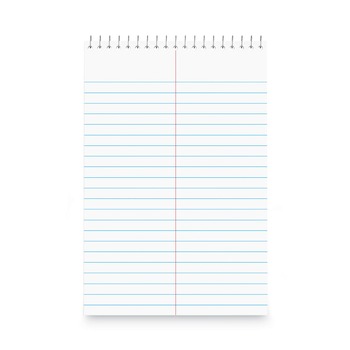 Universal 6 in. x 9 in. Steno Pads - Gregg Rule (80/Pad, 6 Pads/Pack)