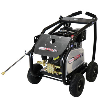 Simpson 4200 PSI 4 GPM Belt Drive Medium Roll Cage Professional Gas Pressure Washer with AAA Pump