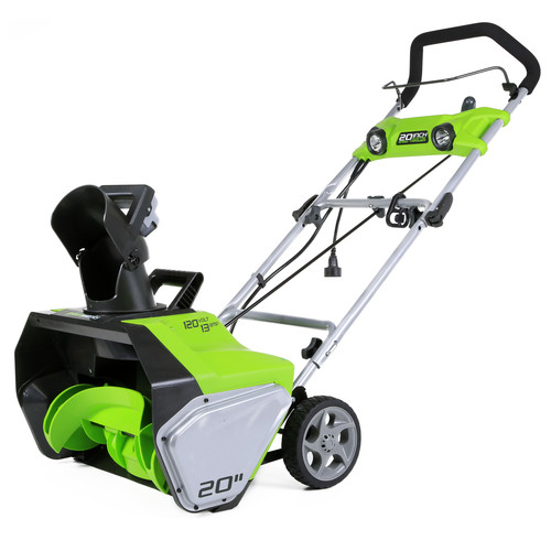 Snow Blowers | Greenworks 2600202 13 Amp 20 in. Electric Snow Blower image number 0
