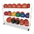 Utility Carts | Champion Sports 30CART 19 in. x 55 in. x 45 in. 176 lb Capacity 30 Basketball Heavy-Duty Cart - White image number 3