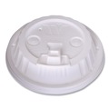 Food Trays, Containers, and Lids | WinCup 222061 Dome Plastic Lids for 12 oz to 24 oz Hot Cups and Bowls - White (1000/Carton) image number 0