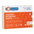 Office Jansan | Boulder Clean 607476CT Laundry Detergent Sheets - Free and Clear (12 Packs/Carton) image number 0