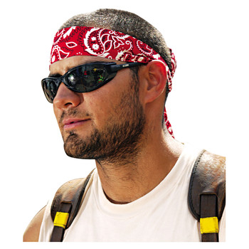Ergodyne Chill-Its 6700/6705 Bandana/Headband - One Size Fits All/Red Western
