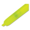 Office Jansan | Sharpie 28025 Fluorescent Yellow Ink Chisel Tip Retractable Highlighters - Yellow/Black Barrel (1 Dozen) image number 2