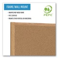  | MasterVision SB0420001233 36 in. x 24 in. Wood Frame Earth Cork Board - Tan/Oak image number 6