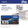 Ink & Toner | Brother TN835 5,000 Page-Yield Super High-Yield Toner - Black image number 4