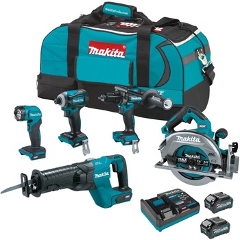 Makita GT501M 40V MAX XGT Brushless Cordless 5-Tool Combo Kit with 2 Batteries (4 Ah) Makita 40V MAX XGT Brushless Cordless 5-Tool Combo Kit with 2 Batteries (4 Ah)