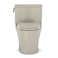 Fixtures | TOTO MS442124CUFG#03 Nexus 1G 2-Piece Elongated 1.0 GPF Universal Height Toilet with CEFIONTECT & SS124 SoftClose Seat, WASHLETplus Ready (Bone) image number 4