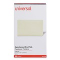 Office Jansan | Universal UNV13220 Reinforced Straight End Tab 2-Fastener File Folders - Legal, Manila (50/Box) image number 0