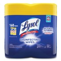 Cleaning & Janitorial Supplies | LYSOL Brand 19200-80296 1-Ply 7 in. x 7.25 in. Disinfecting Wipes - Lemon and Lime Blossom Scent, White (3/Carton) image number 1