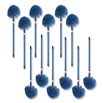 Carlisle 1 in. x 34 in. Metal Telescopic Handle - Blue (12/Carton)