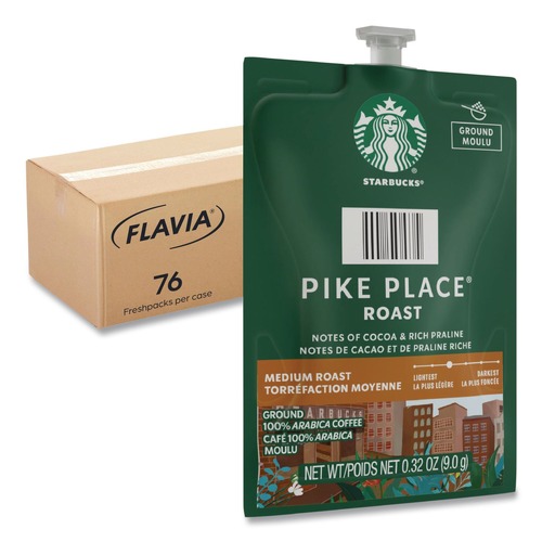 Coffee | FLAVIA 48103 Starbucks Coffee Freshpack - Pike Place Roast (76/Carton) image number 0