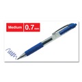 Office Jansan | Universal UNV39911 0.7 mm. Medium Comfort Grip Retractable Gel Pen - Blue Ink, Clear/Blue Barrel (36/Pack) image number 3