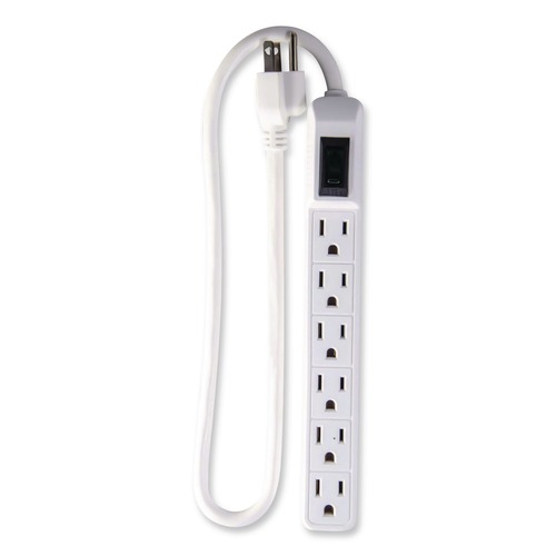 Office Electronics & Batteries | GoGreen Power GG-16103MINBK 2 ft. Cord 160 Joules 6 Outlet Mini Surge Protector - Black image number 0