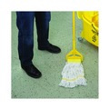 Office Jansan | Boardwalk BWK501WH 5 in. Headband Cotton/Synthetic Super Loop Wet Mop Head - Small, White (12/Carton) image number 8