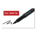 Office Jansan | Universal UNV07071 Fine Bullet Tip Pen-Style Permanent Marker - Black (1 Dozen) image number 4