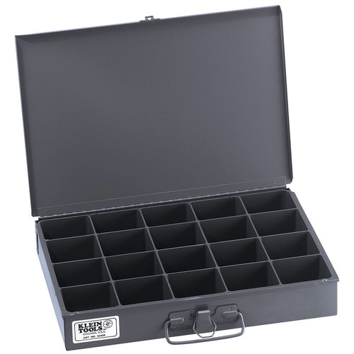Klein Tools 54439 9.75 in. x 13.313 in. x 2 in. 20 Compartment Storage Box - Mid-Size image number 0