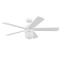 Ceiling Fans | Prominence Home 51865-45 52 in. Remote Control Modern Indoor LED Ceiling Fan with Light - White image number 1