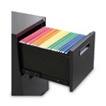  | Alera ALEPAFFCH 14.96 in. x 19.29 in. x 27.75 in. 2 Legal/Letter Size Left/Right Pedestal File Drawers - Charcoal image number 2