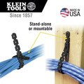 Ropes and Ties | Klein Tools 450-700 75 ft. Stretch Cable Tie Roll - Black image number 2