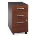 Office Filing Cabinets & Shelves | Bush WC24453SU 15.75 in. x 20.25 in. x 27.88 in. 3-Drawers: Box/Box/File, Legal/Letter/A4/A5 Series C Mobile Pedestal File - Cherry/Gray image number 2