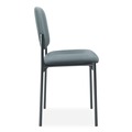 Office Chairs | HON HVL606.VA19 21.25 in. x 21 in. x 32.75 in. Fabric Upholstery Stacking Guest Chair without Arms - Charcoal image number 2