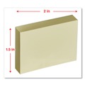 Office Jansan | Universal UNV35663 1-1/2 in. x 2 in. Self Stick Note Pads - Assorted Pastel Colors (12/Pack) image number 2
