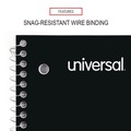 Notebooks & Pads | Universal UNV66620 10.5 in. x 8 in. 1-Subject Wide/Legal Rule Wirebound Notebook - Black Cover image number 5