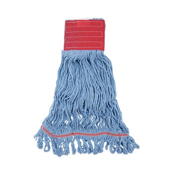 Boardwalk Pro Loop Web/Tailband Mop Head - Large, Blue (1-Dozen)