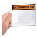 Office & Office Supplies | Duck 394743 4.5 in. x 5.5 in. Top-Print Front Packing List/Invoice Enclosed Envelopes - Clear/Orange (500/Box) image number 3