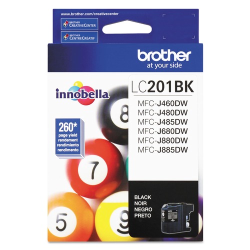 Bulk Savings Pricing 2 | Brother LC201BK Innobella 260 Page-Yield Ink - Black image number 0
