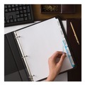 Dividers & Tabs | Avery 11556 11 in. x 8.5 in. 5-Tab Print and Apply Index Maker Clear Label Dividers - White (50 Sets/Box) image number 1