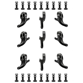 Power King (9-Teeth) Solid Steel Carbide Tipped Stump Grinder Teeth Full Set Replacement for PK0803V/PK0803-EH Stump Grinders