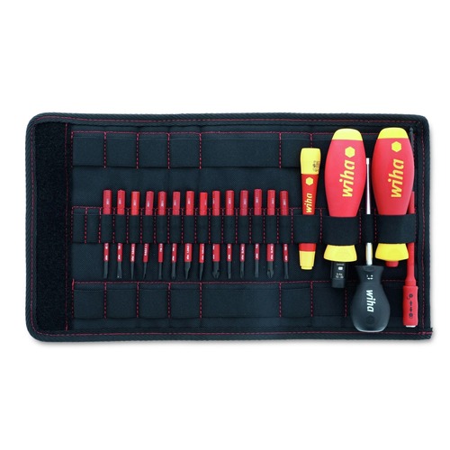 Hand Tool Sets | Wiha Tools 28781 (20-Piece) Insulated TorqueVario-S (10-50 in-lbs.) and SlimLine Blade Set image number 0