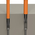 Screwdrivers | Klein Tools 32293 Flip-Blade 2-in-1 #2 Phillips Bit / 1/4 in. Slotted Bit Insulated Screwdriver image number 6