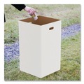 Trash & Waste Bins | Gritt Commercial GRI52040G10 40 Gallon Corrugated Cardboard Trash Can and Recycling Container, White, 10/Carton image number 7