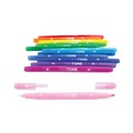 Markers | Tombow 61526 Extra-Fine/Broad Tips Twin Tone Dual-Tip Markers - Assorted Colors (12/Pack) image number 1