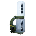 Dust Collectors | General International 10-110 M1 2 HP Industrial Dust Collector with 2 Micron Bag image number 0