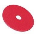 Floor Cleaners | 3M 5100-14 14 in. Low-Speed Buffer Floor Pads - Red (5/Carton) image number 1