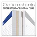 Cleaning & Janitorial Supplies | Ampad 20-346 8.5 x 11.75 Narrow Rule Double Sheet Pads - White (100-Sheets/Pad) image number 1