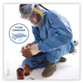 Bib Overalls | KleenGuard 45024 A40 Elastic-Cuff Ankle Hood and Back Coveralls - X-Large Blue (24/Carton) image number 5