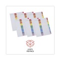 Office Jansan | Universal UNV24808 11 in. x 8.5 in. 15-Tab Deluxe Table of Contents Dividers for Printers - White (6/Pack) image number 3