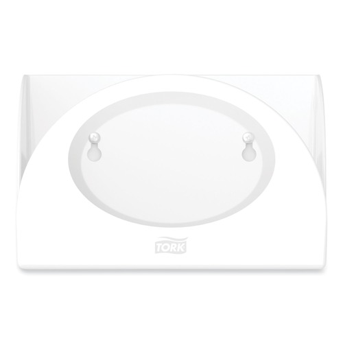 Cleaning & Janitorial Supplies | Tork 655300 8.42 in. x 4.22 in. x 5.74 in. Small Bracket Wiper Dispenser - White image number 0