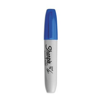 Sharpie Medium Chisel Tip Permanent Marker - Blue (1-Dozen)