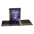 Office Jansan | Avery 05740 3 Round Rings 3 in. Capacity 11 in. x 8.5 in. Economy View Binder - Black image number 1