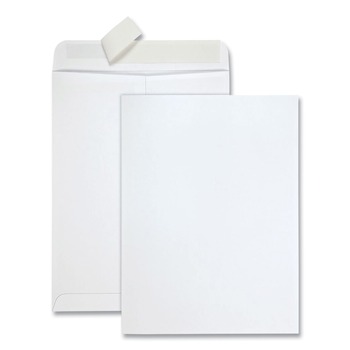 Quality Park 9 in. x 12 in. #10 1/2 Cheese Blade Flap Redi-Strip Catalog Envelope - White (100/Box)