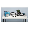 Office Jansan | Fellowes Mfg Co. 8032701 Office Suites Desktop Plastic Tape Dispenser with 1 in. Core - Black/Silver image number 3