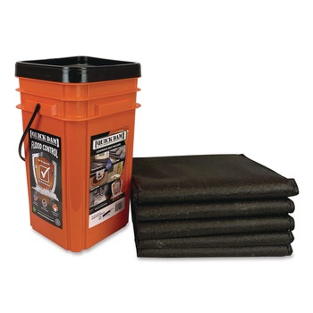 Quick Dam Outdoor Grab and Go Bucket Kit, (1) Bucket, (5) Jumbo Flood Bags