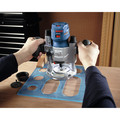 Compact Routers | Factory Reconditioned Bosch GKF125CEPK-RT Colt 120V 7 Amp Variable Speed 1/4 in. Corded Palm Router Combination Kit image number 13